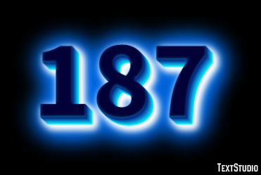 187 Text Effect
