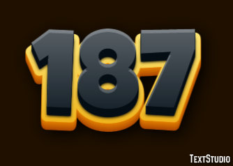 187 Text Effect