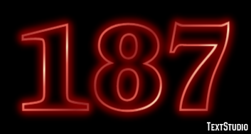 187 Text Effect