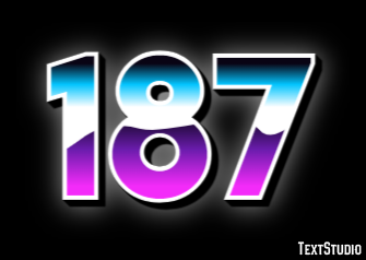 187 Text Effect