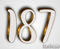 187 Text Effect