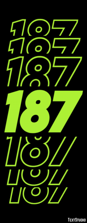 187 Text Effect