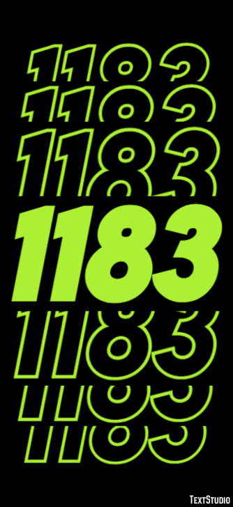 1183 Text effect