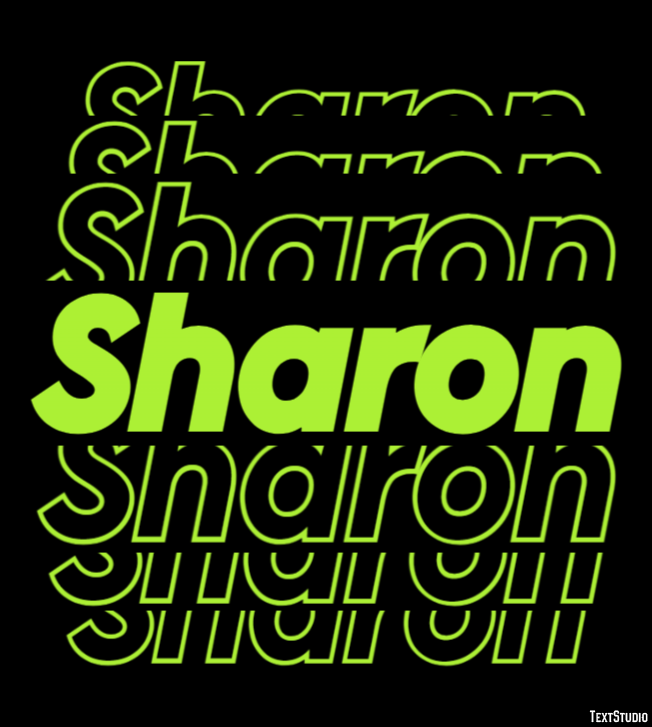 Sharon Text Effect