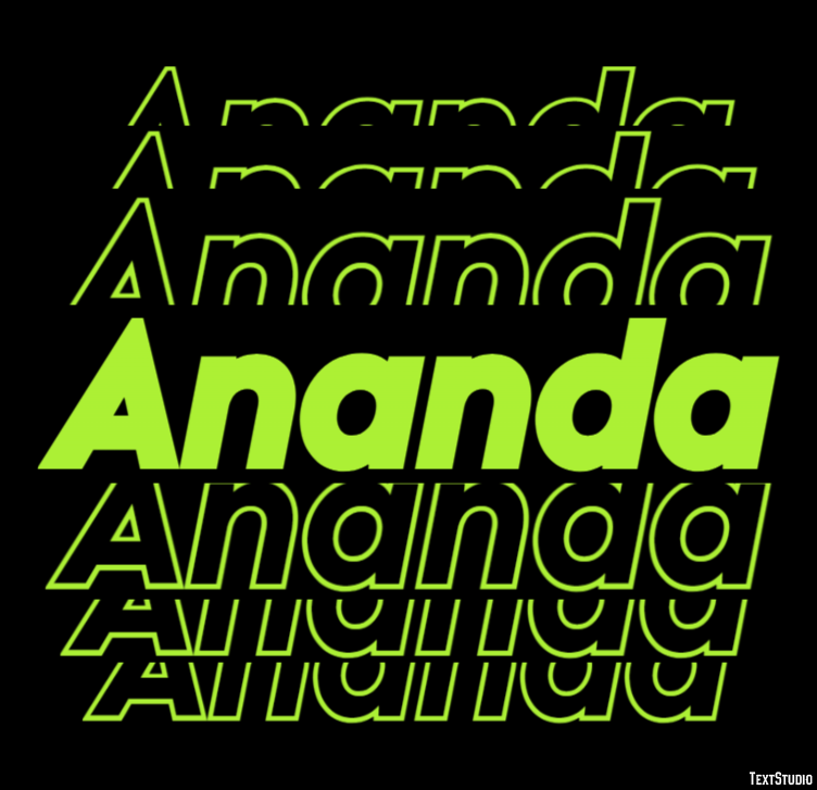 Ananda Texteffekt