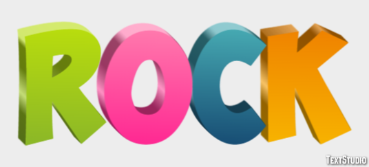 Rock Texteffekt