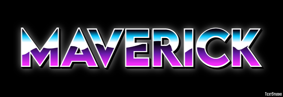 Maverick Efecto de Texto
