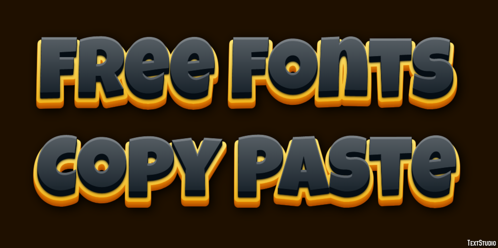 Free Fonts Copy Paste Efecto de Texto