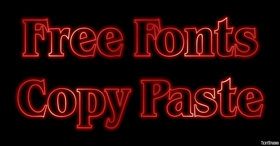 Free Fonts Copy Paste Efekt tekstowy