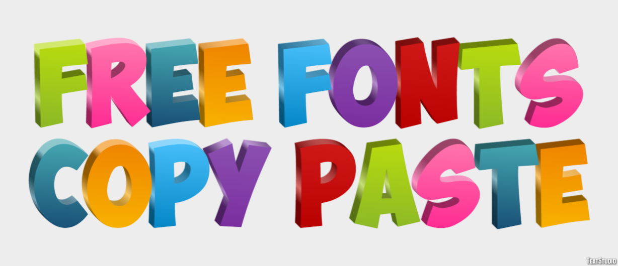 Free Fonts Copy Paste Efekt tekstowy