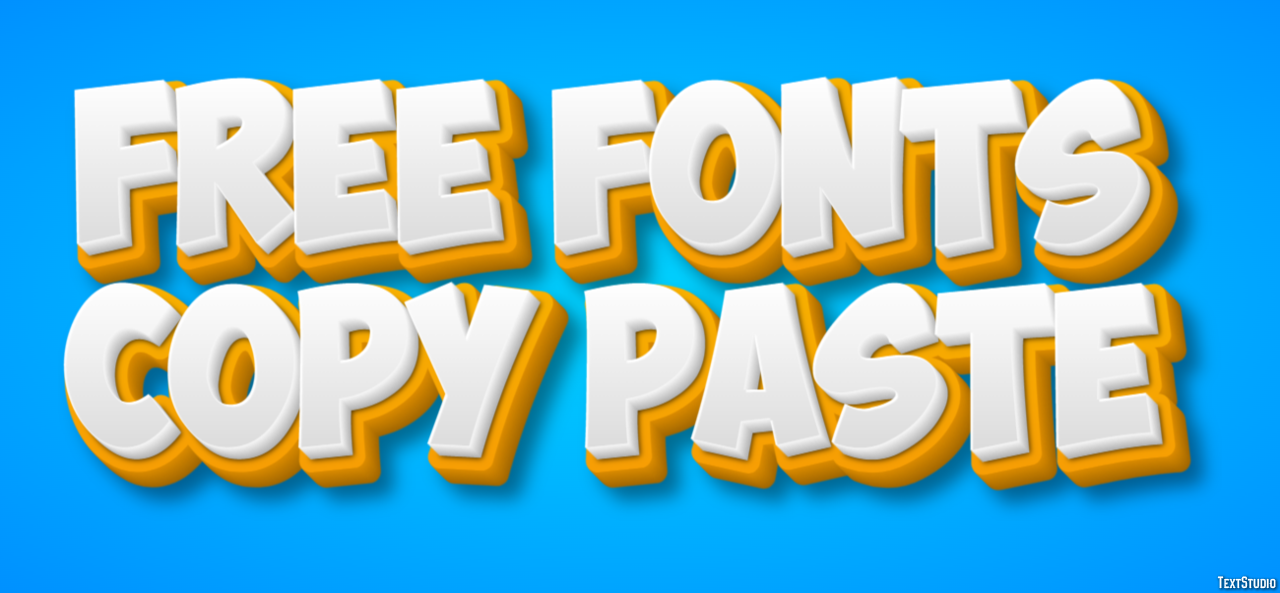 Free Fonts Copy Paste Text Effect