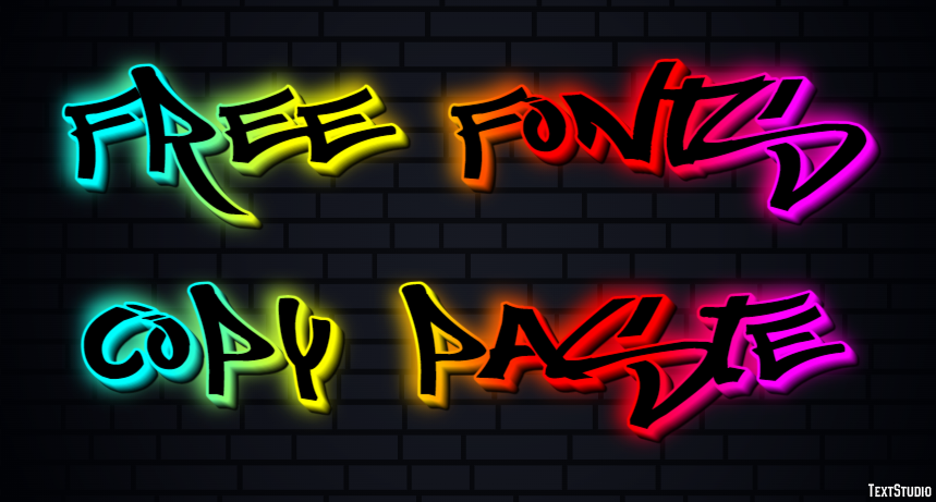Free Fonts Copy Paste Efekt tekstowy