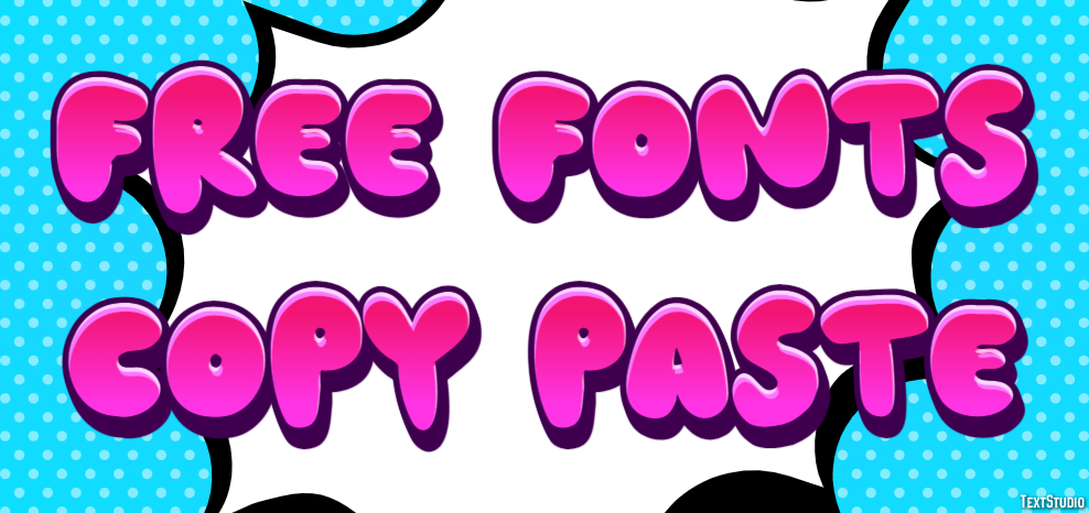 Free Fonts Copy Paste Efekt tekstowy