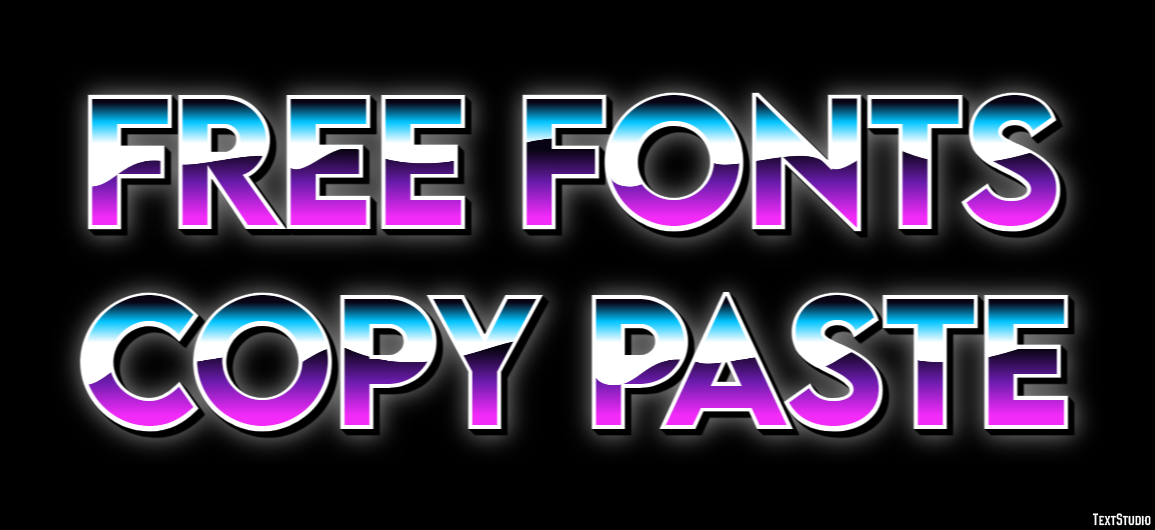 Free Fonts Copy Paste Efekt tekstowy
