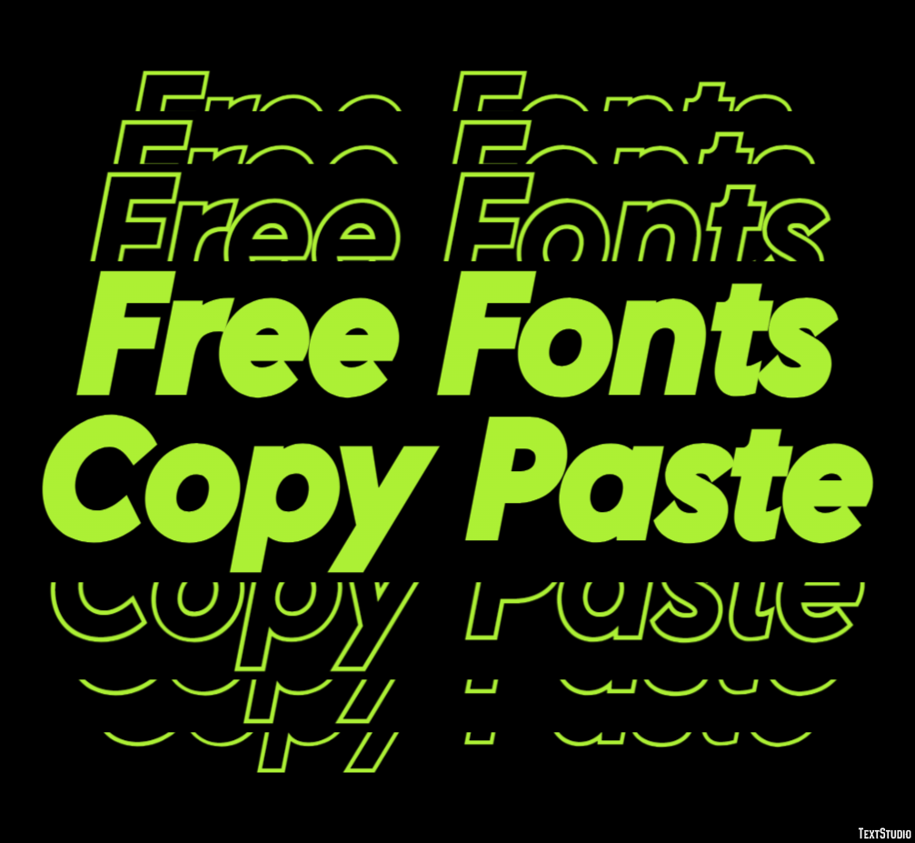 Free Fonts Copy Paste Efekt tekstowy
