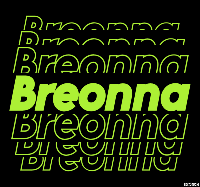 Breonna Text Effect