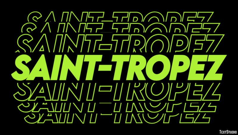 Saint-Tropez Efekt tekstowy