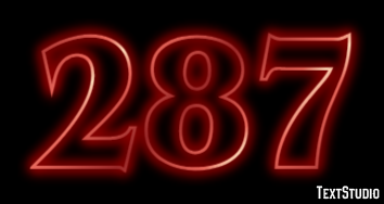 287 Text effect