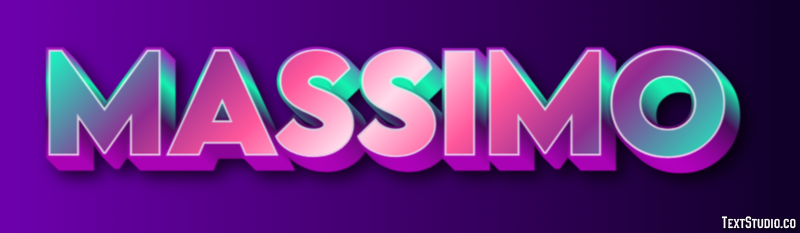 Massimo Эффект текста