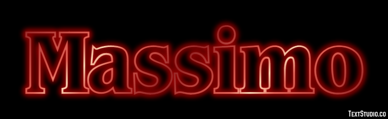 Massimo Эффект текста