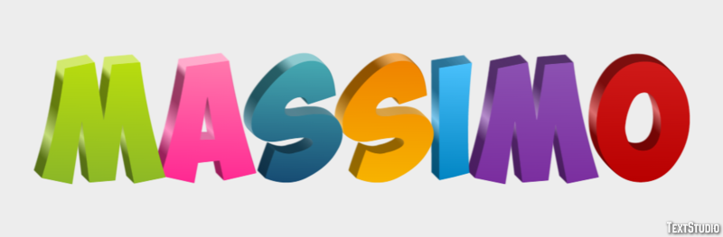 Massimo Эффект текста