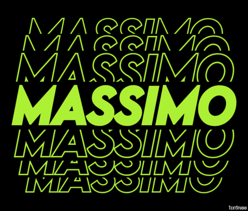 Massimo Эффект текста