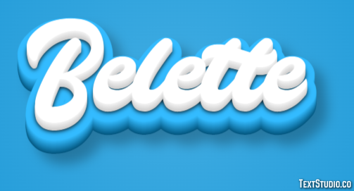 Belette Effet de texte
