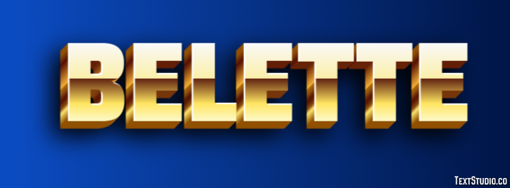 Belette Texteffekt