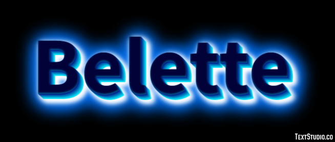Belette Texteffekt