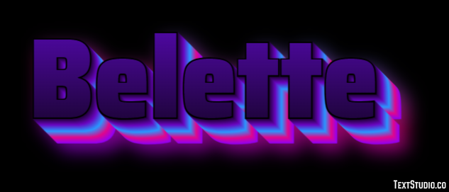 Belette Effet de texte
