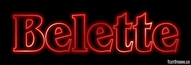 Belette Effet de texte