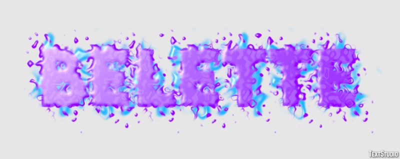 Belette Effet de texte