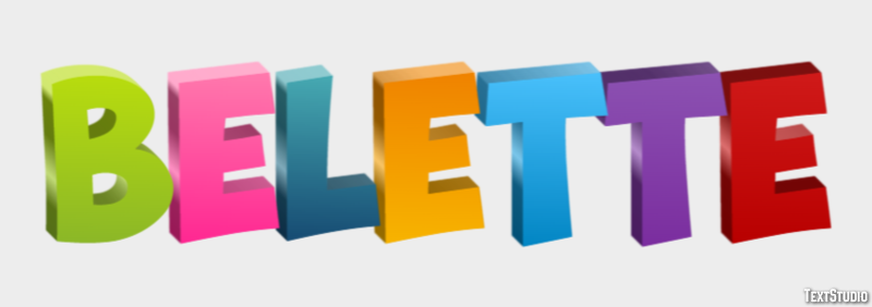 Belette Effet de texte