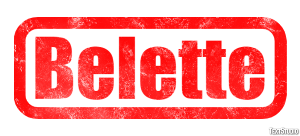 Belette Effet de texte