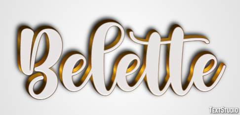 Belette Effet de texte
