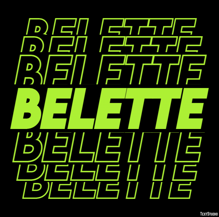 Belette Texteffekt