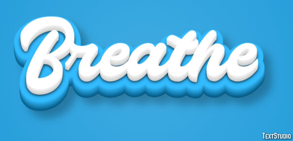 Breathe Tekst Effect