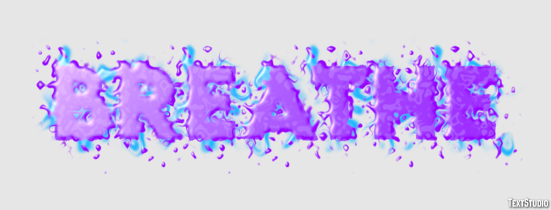 Breathe Tekst Effect