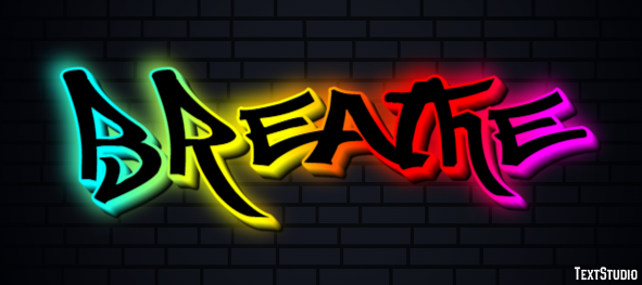Breathe Efeito de texto