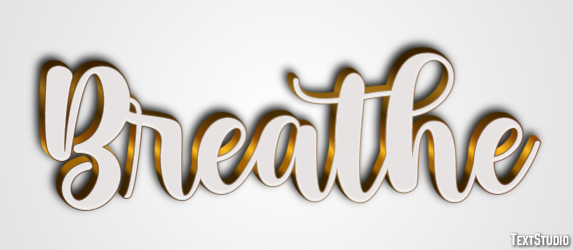 Breathe Efeito de texto