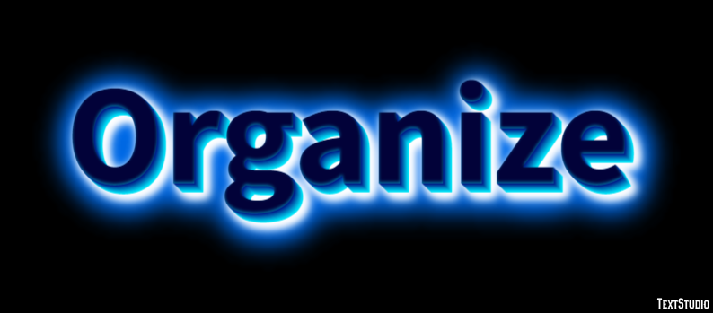 Organize Text Effect