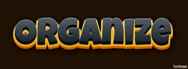 Organize Text Effect