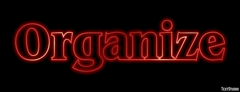 Organize Text Effect