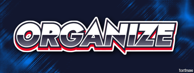 Organize Text Effect