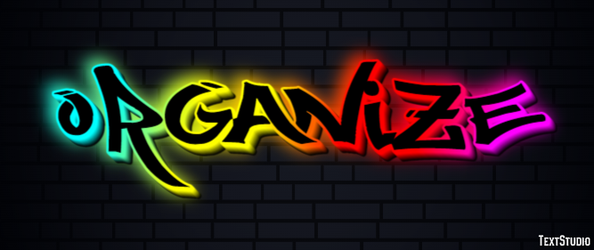Organize Text Effect