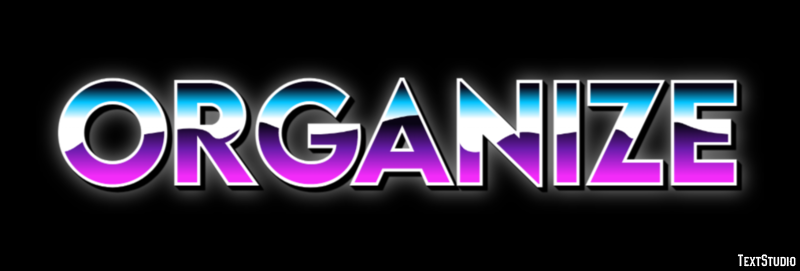 Organize Text Effect