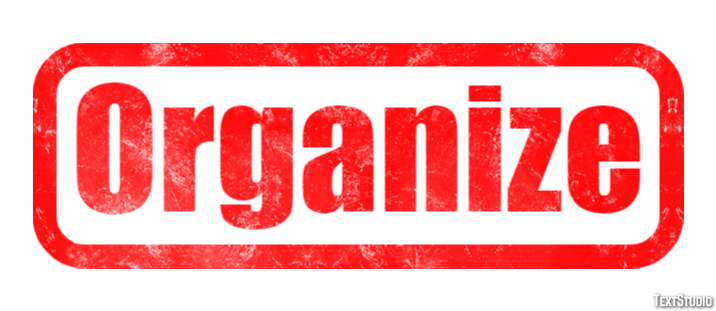 Organize Text Effect