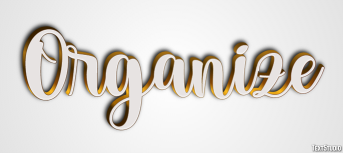 Organize Text Effect