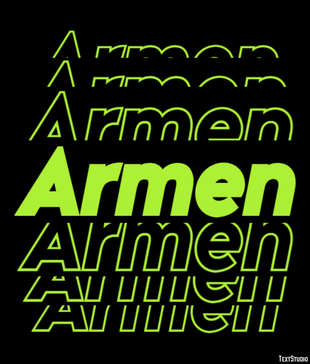 Armen Эффект текста