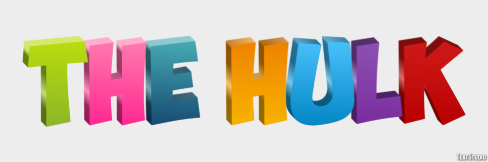 The Hulk Effet de texte